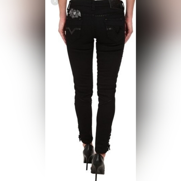 NWT - Affliction Raquel Millennium Black Skinny Jeans - Picture 2 of 8